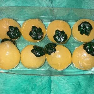 Target Yellow Leaf Accent Mini Lemon Candles Set Of 8 New